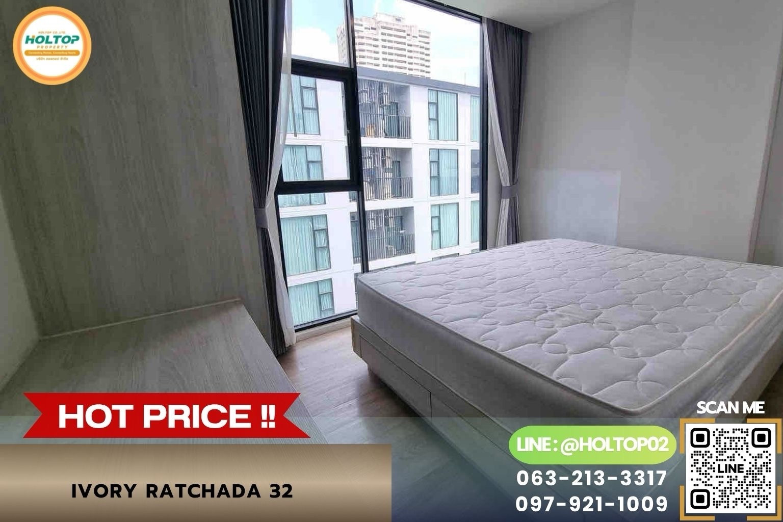 #Z6381 ให้เช่าคอนโด Ivory Ratchada 32