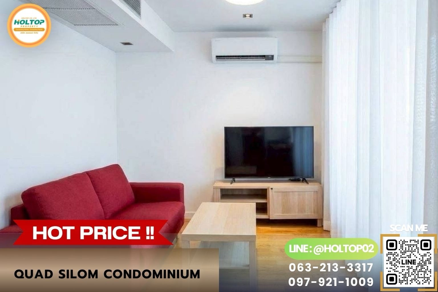 #Z6360 Condo for rent, Quad Silom condominium.