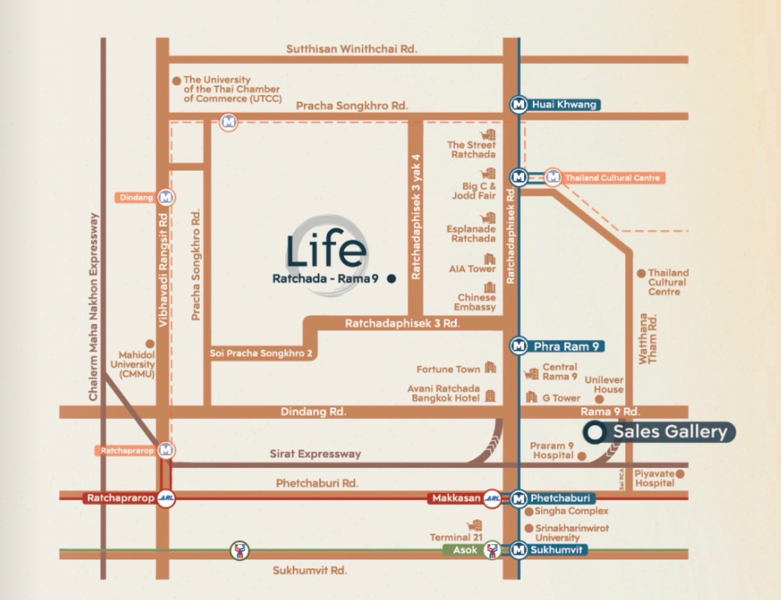 Down payment for sale, Life Ratchada Rama 9, complete with furniture, only 3.19 million. – รูปที่ 4