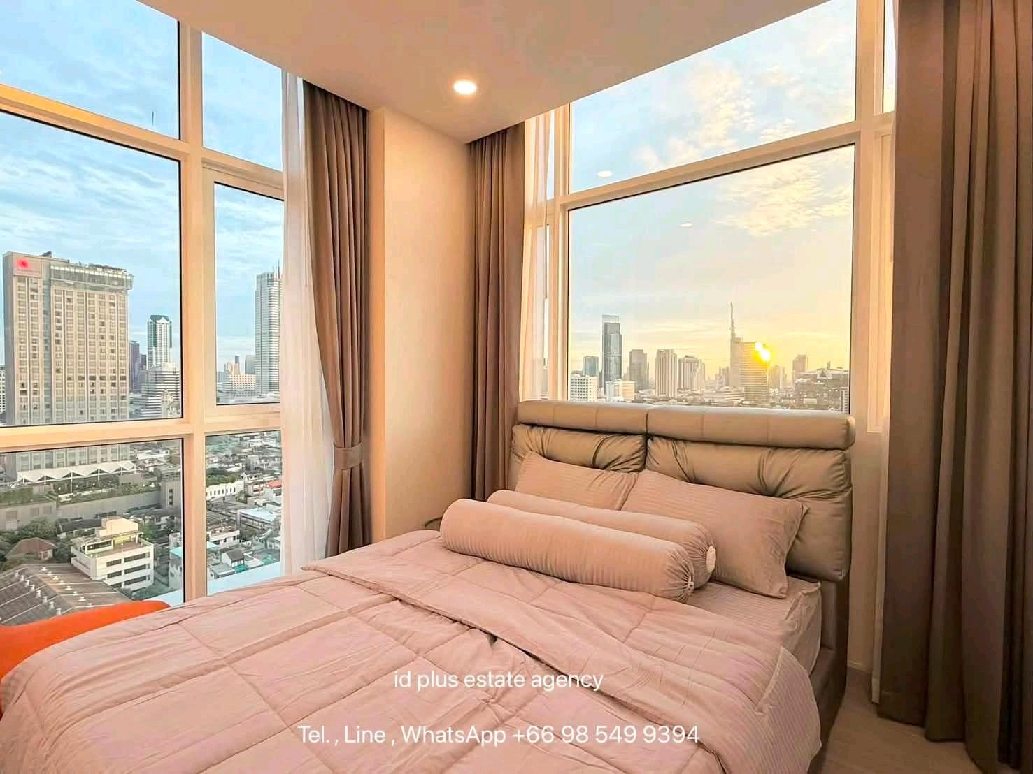 🏢 Condo room for Rent | Supalai Premier Si phraya-Samyan @ 🚶🏻‍♂️walk 7 mins. to MRT Samyan @  📍 Location: Si Phraya-Samyan  💰 Rental Price: 52k.  📐 Size: 73 sq.m  🛏️ Type: 2 bedrooms 2 bathrooms  🏙️ Floor:  19   – รูปที่ 2