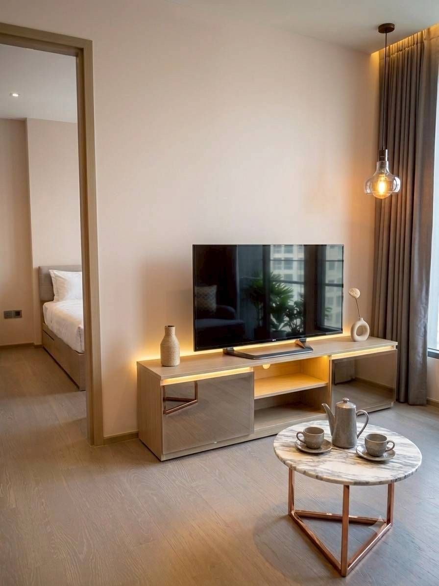 🟢 ให้เช่าคอนโด High Rise 55 ชั้น 1 ห้องนอน 37 ตร.ม. ชั้น 18 เพดานสูง 3 เมตร ตกแต่งครบพร้อมอยู่ – รูปที่ 2
