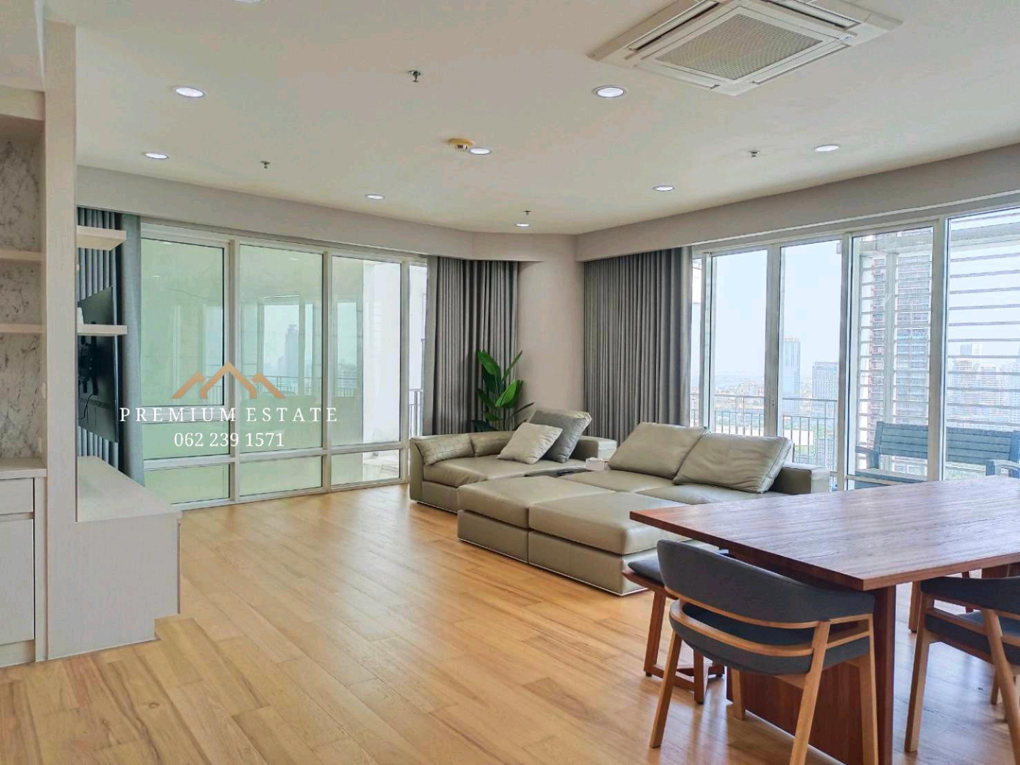 ให้เช่าคอนโด บ้านราชประสงค์ | ราชดำริ | 3 ห้องนอน  205 ตร.ม. ชั้นสูง ห้องมุม | วิว Royal Bangkok Sports Club | เพียง 240 ม. จาก BTS ราชดำริ – รูปที่ 2