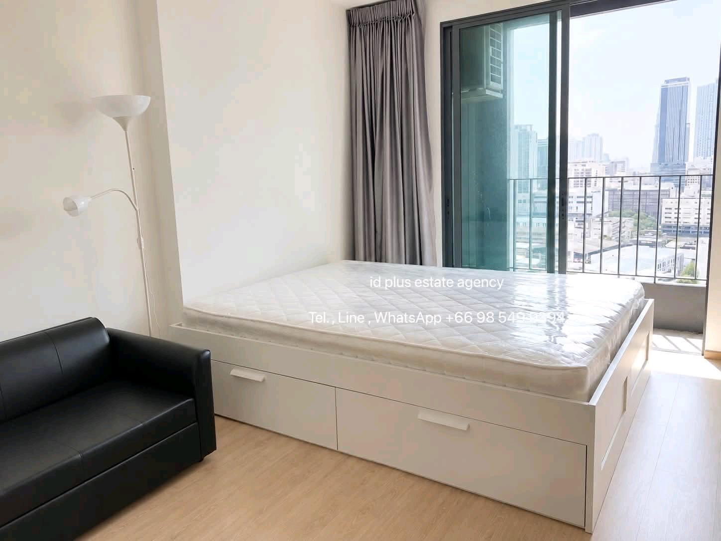 🏢 Condo room for Rent | Ideo Q Chula Samyan @ 🚶🏻‍♂️walk few mins. to MRT Samyan @ 📍 Location: Chula-Samyan 💰 Rental Price: 16.5k.  📐 Size: 21 sq.m 🛏️ Type: Studio 🌃 Floor: 22 (Chamchuri square view) – รูปที่ 3