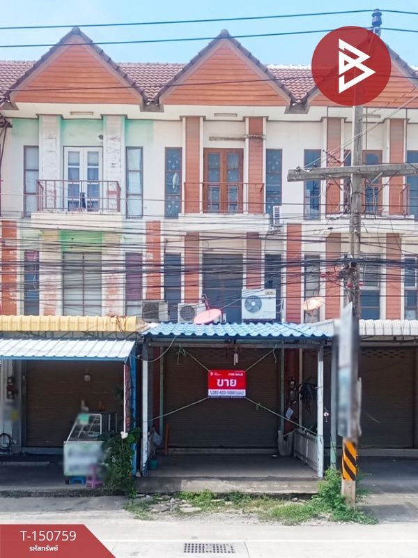 Urgent sale, 3-story commercial building, area 22 square meters, Saen Suk, Chonburi.