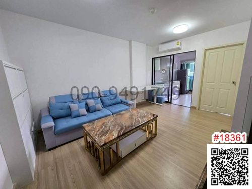 Condo for rent, Supalai City Resort Rama 8, Building B, 8th floor, next to Rama 8 Bridge.