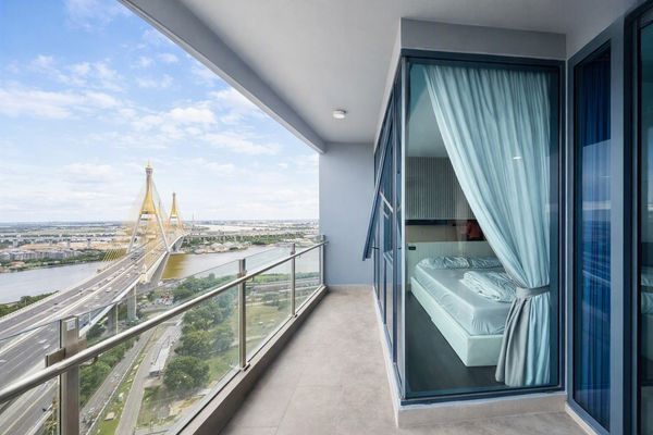 ให้เช่า Sapphire Luxurious Condo Rama3  (45 ตร.ม.) 1นอน 1น้ำ วิวแม่น้ำเจ้าพระยา 