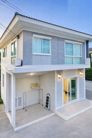 RomKlao2-6 2story detached house 3bed 2bath garden view.18,999B-M 50sq.wa. 128sq.m.KhlongSong 200m
