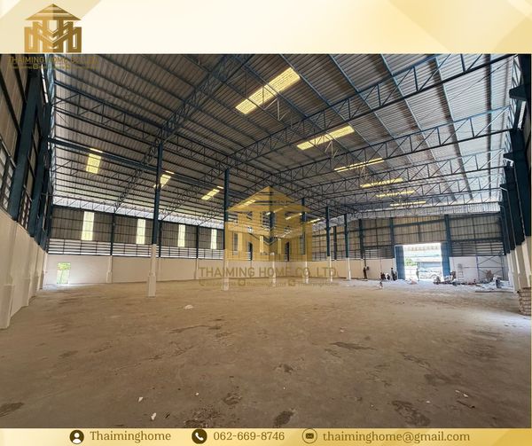 Stand-alone factory for rent, purple area 1.5 rai, building 1,050 sq m, Theparak, Bang Sao Thong, Samut Prakan (TW8-30226)