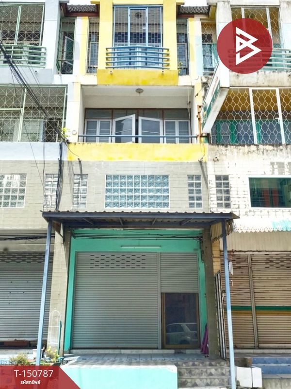 4-story commercial building for sale, Ruenrudee Village, Soi Ramkhamhaeng 180, Bangkok, near the Orange Line.