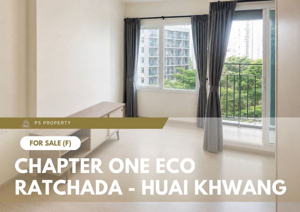 Urgent Sale ✨ Chapter One Eco Ratchada - Huai Khwang ✨ Fully furnished with built-ins; near MRT Huai Khwang.