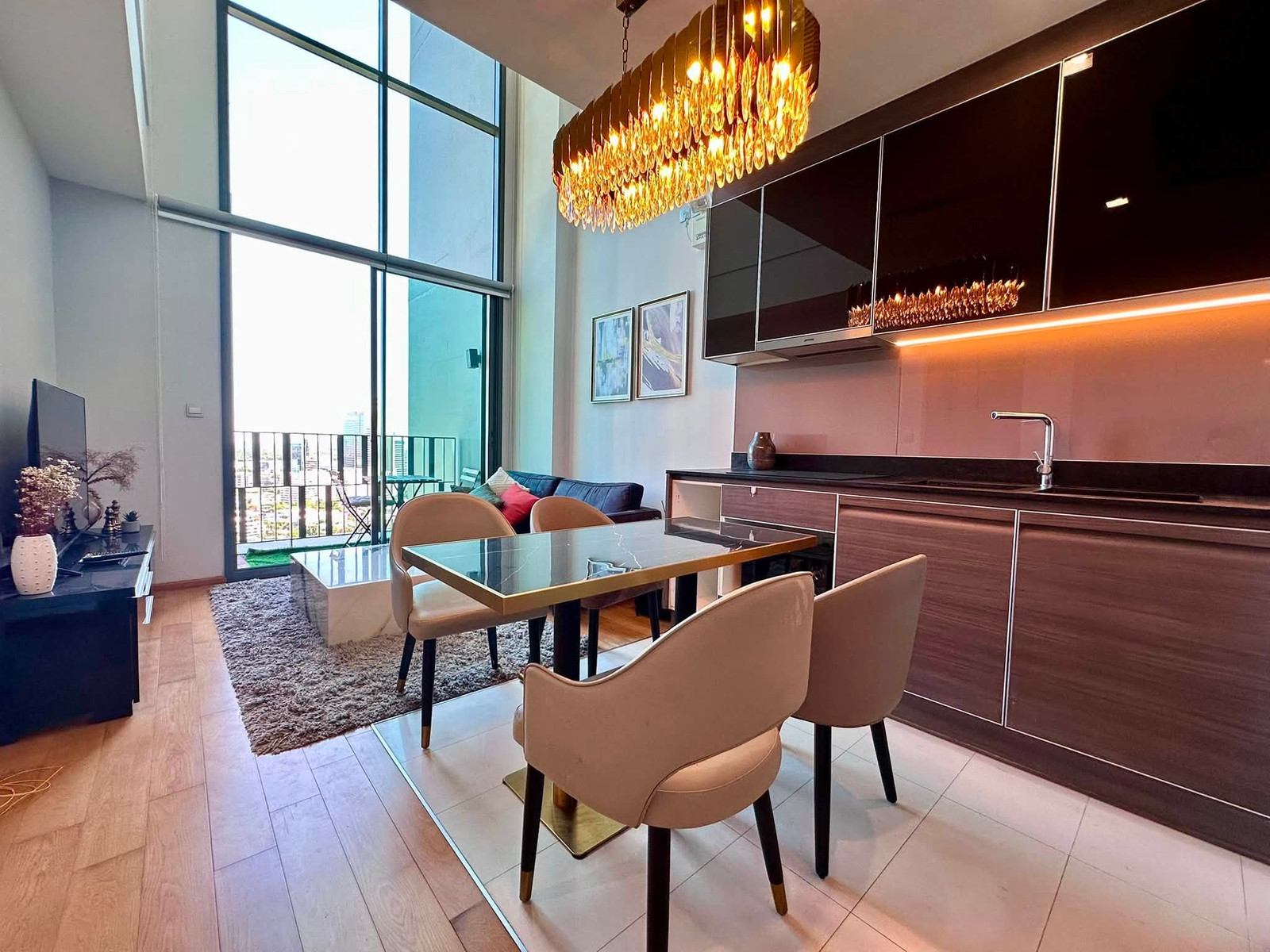 Duplex at Keyne, high ceiling, airy, next to BTS Thonglor | Keyne by Sansiri