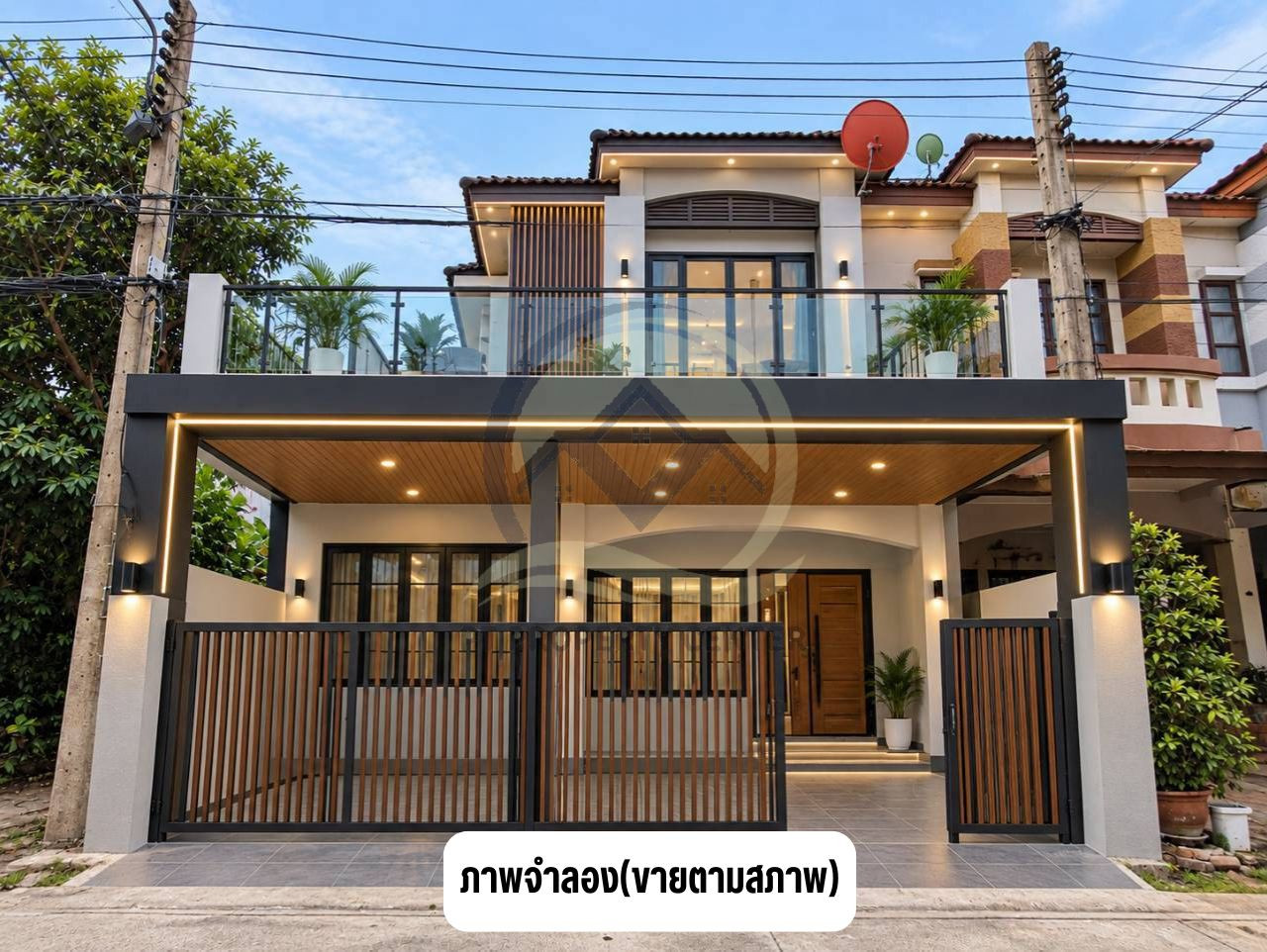หมู่บ้านบุศรินทร์ รังสิต 1 ถนนรังสิต-นครนายก 46 (ลำลูกกา 11) ปทุมธานี  บ้านเปล่าหลังริมพร้อมอยู่ ราคาพิเศษ เปิดกว้างสำหรับเจรจา สามารถต่อรองได้  – รูปที่ 2