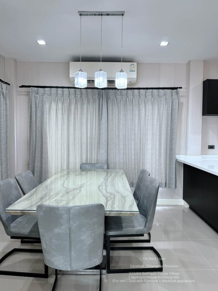 เศรษฐสิริ สันทราย (โซนรวมโชค) บ้านเดี่ยว พื้นที่กว้าง บรรยากาศร่มรื่น พร้อมเข้าอยู่ ใกล้ตลาดรวมโชค 5 นาที – รูปที่ 3