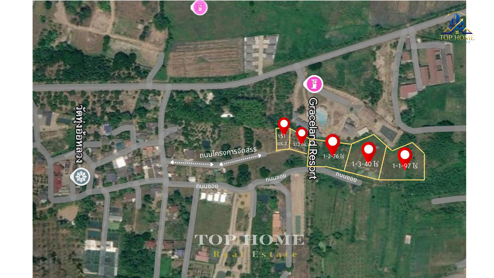 🔥 Urgent sale! Large plot of land in Hang Dong location, Chiang Mai 🔥 📍 5 rai 3 ngan 76 sq m | near Grace International School 🌿Golden opportunity for people looking for a large plot of land in Chiang Mai! – รูปที่ 3