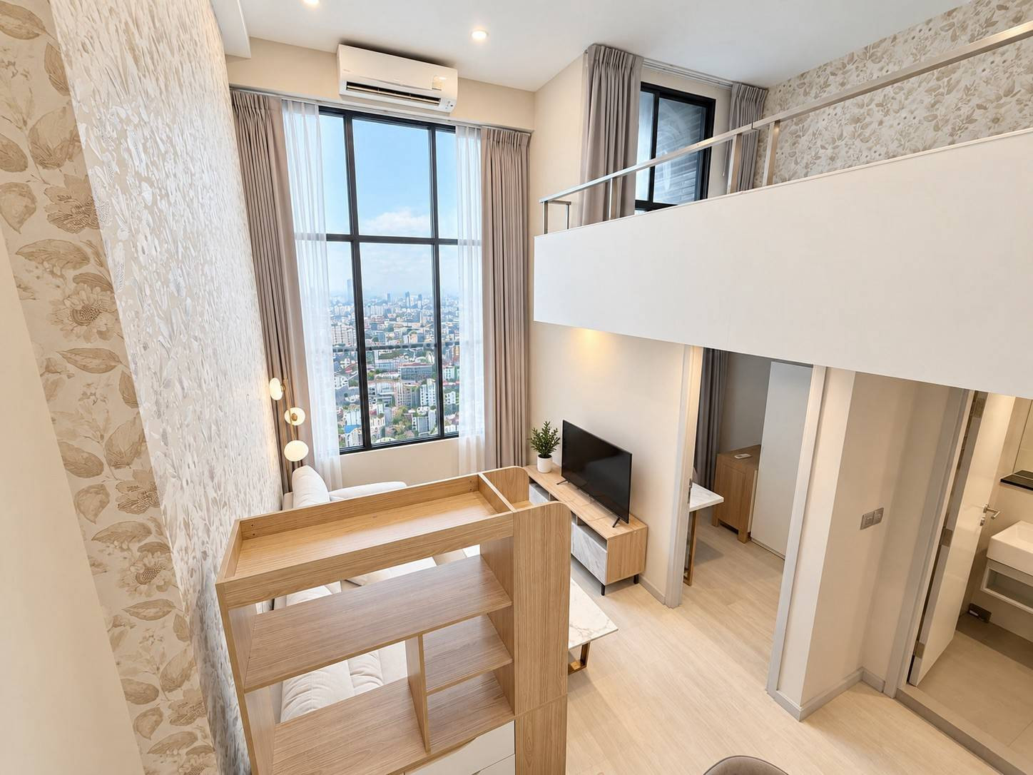 Condo for RENT : Knightsbridge Prime sathorn 𝐋𝐨𝐜𝐚𝐭𝐢𝐨𝐧 𝐒𝐢𝐳𝐞 : 42 sqm. 𝐓𝐲𝐩𝐞 : DUPLEX 1 Bed /1 Bath /working room/ City view  – รูปที่ 2