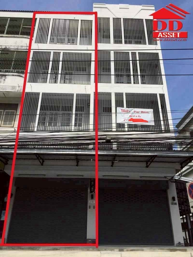 ให้เช่าตึกแถว 4 ชั้น ติดถนนอ่อนนุช สุขุมวิท71 ใกล้ Mrt ศรีนุช รหัส : T8259