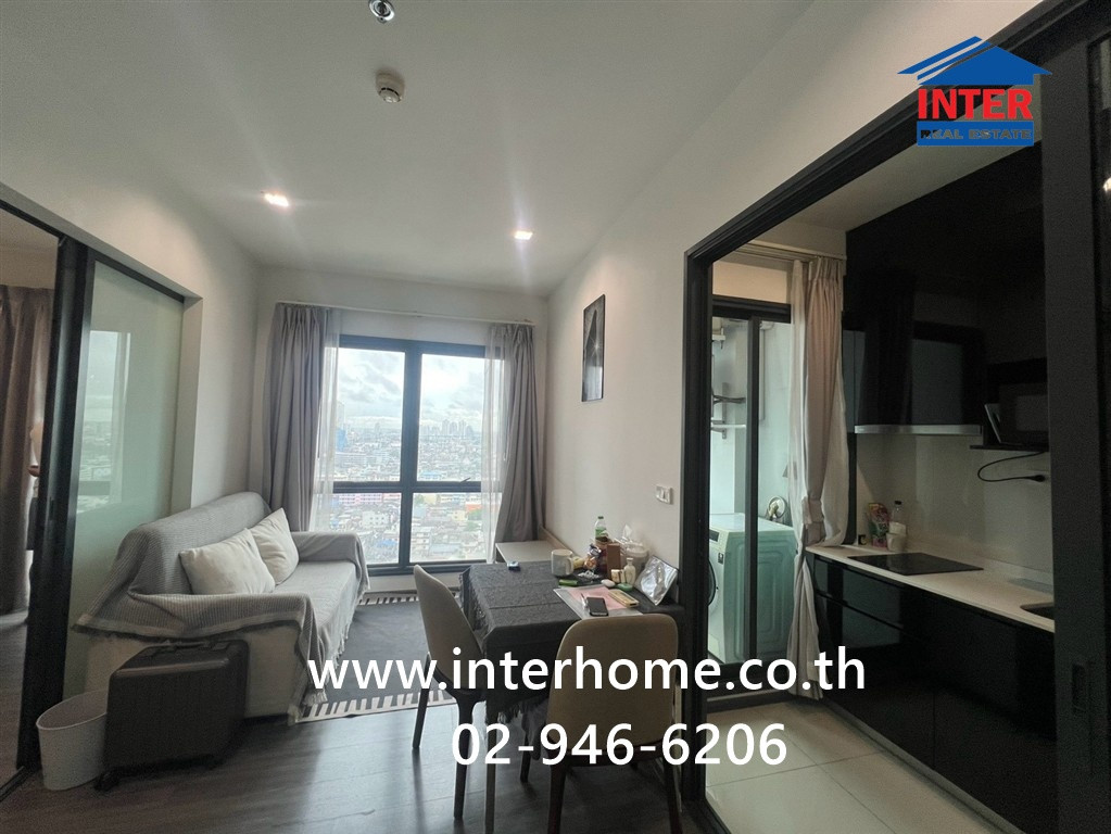 Condominium 41.61 sq m. The Rich at Sathorn – Taksin near BTS Wongwian Yai. Krung Thonburi Road, Soi Daeng Road, Khlong San District, Bangkok