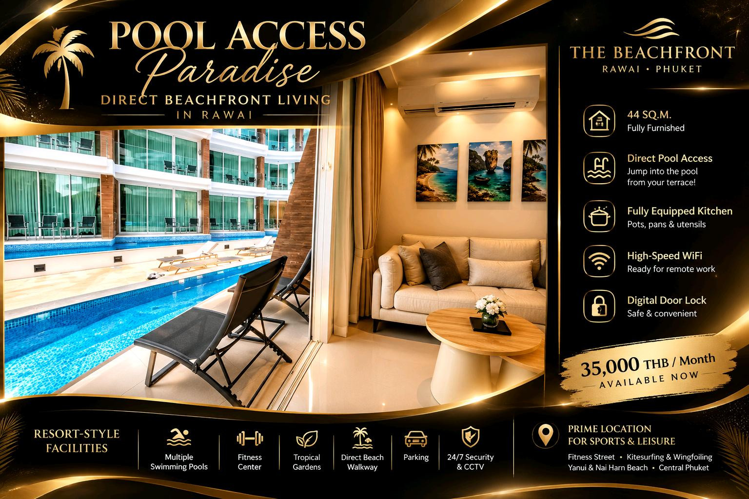 LUXURYCONDO POOL ACCESS | BEACHFRONT RAWAI LUXURYCONDO POOL ACCESS | BEACHFRONT RAWAI