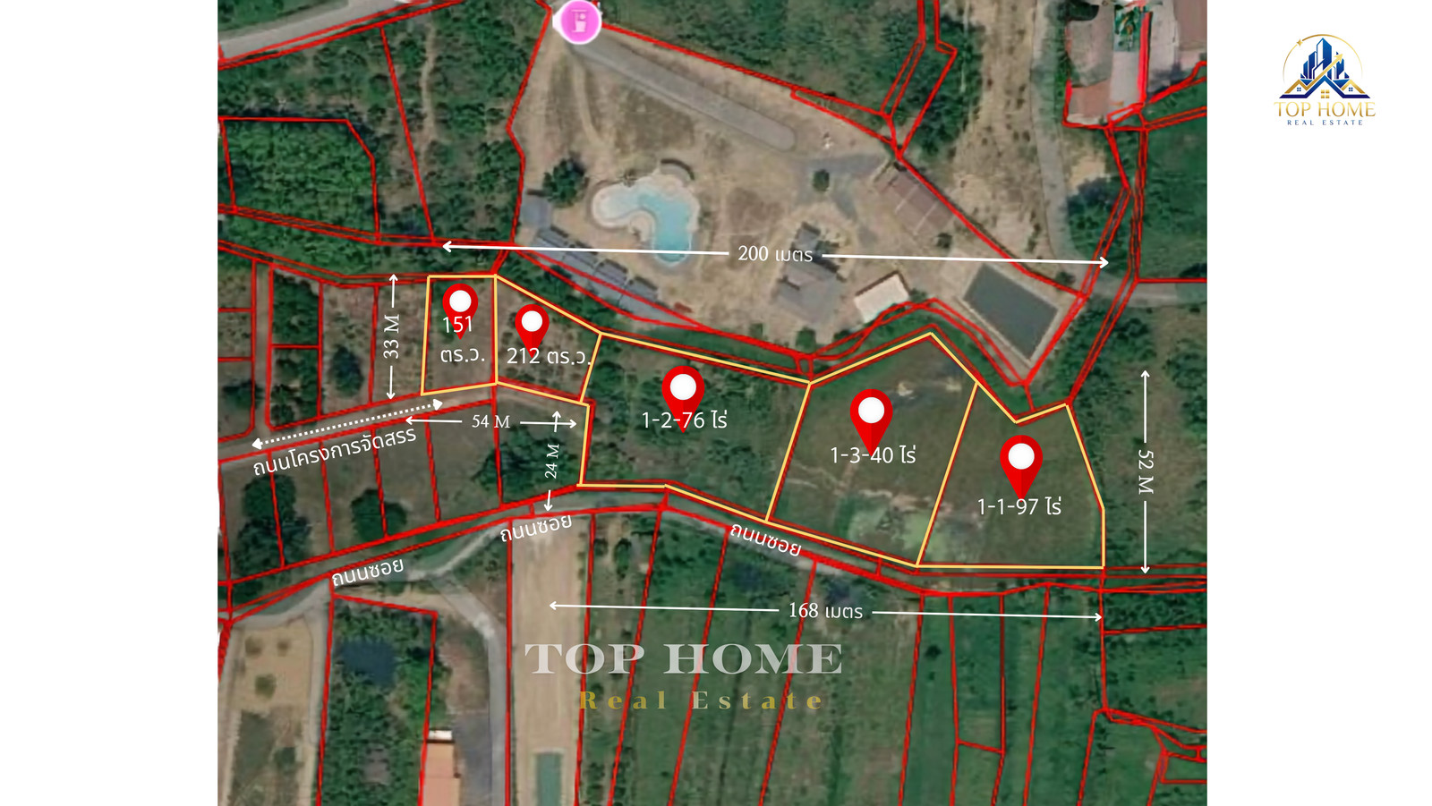 🔥 Urgent sale! Large plot of land in Hang Dong location, Chiang Mai 🔥 📍 5 rai 3 ngan 76 sq m | near Grace International School 🌿Golden opportunity for people looking for a large plot of land in Chiang Mai! – รูปที่ 2