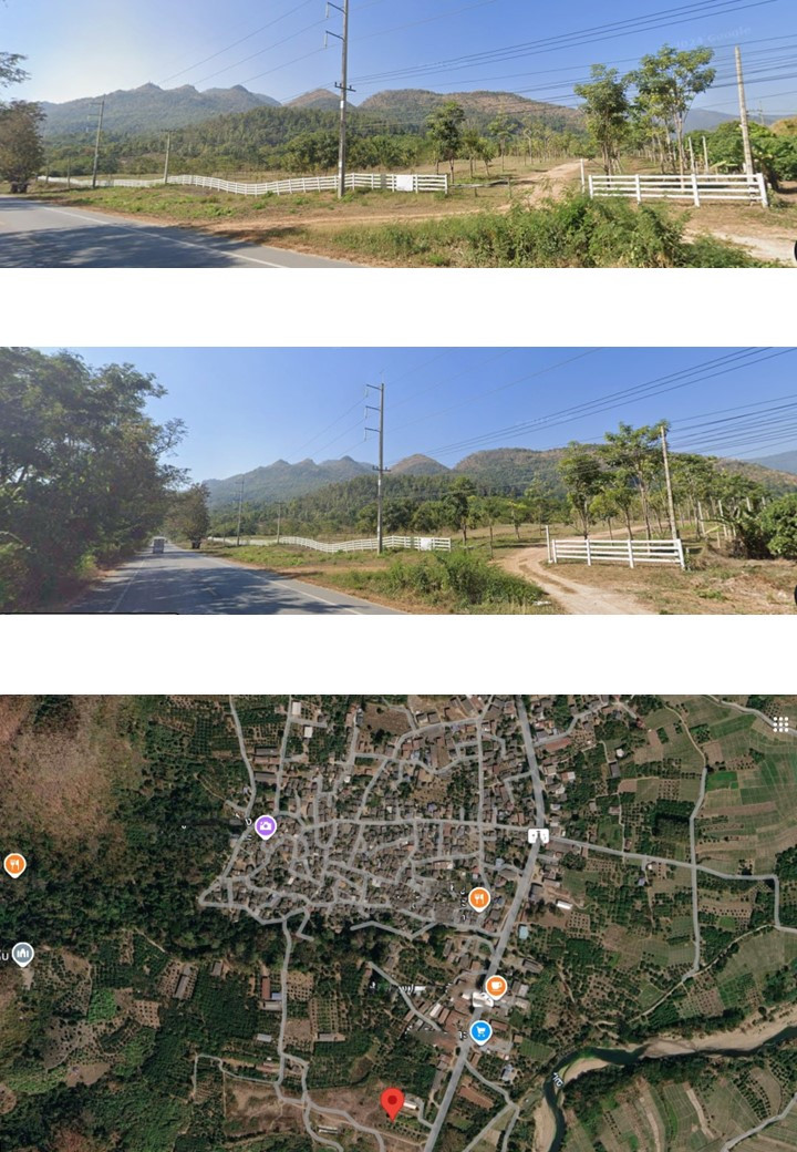 Land for sale, mountain view, 30 rai, front width 230 meters.