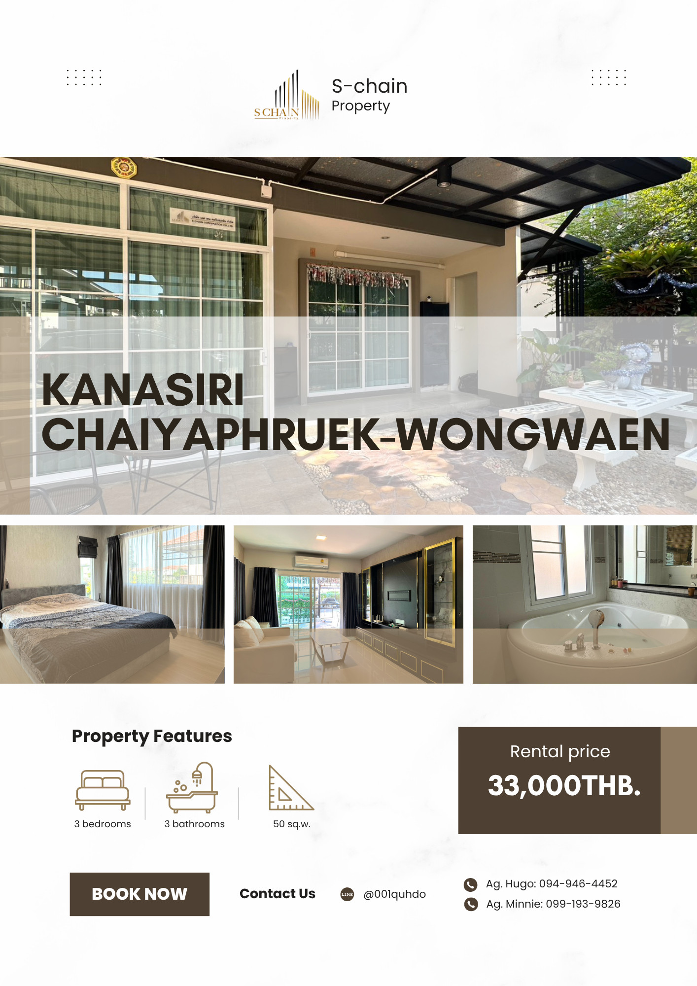 🌻🏡 2-story detached house, 3 bedrooms, peaceful atmosphere, Bang Bua Thong area. Connecting Chaiyaphruek-Wongwaen Convenient 💛 Kanasiri Chaiyaphruek-Wongwaen ✨ NO-037