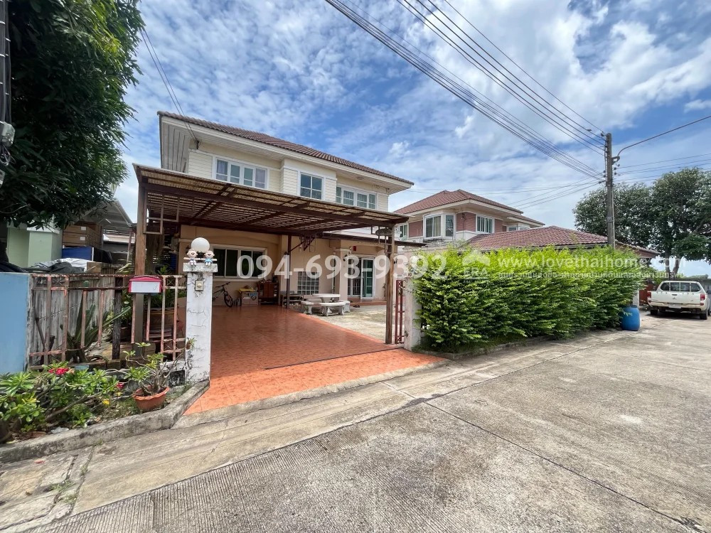 2-story detached house for sale, Charlotte Place Village, Lam Luk Ka, Khlong 7, area 68.4 sq m. Cheapest in the project, selling for only 2.8 million baht. There is no longer a price like this. Ready to move in. Just bring your bags. – รูปที่ 2