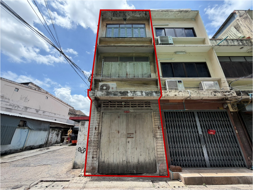 ขาย อาคารพาณิชย์ 3 ชั้น ถนนบริพัตร ย่านเมืองเก่า ใกล้ MRT สามยอด–วัดมังกร  105 ตรม 9 ตรว เหมาะทำคาเฟ่ โฮสเทล – รูปที่ 2