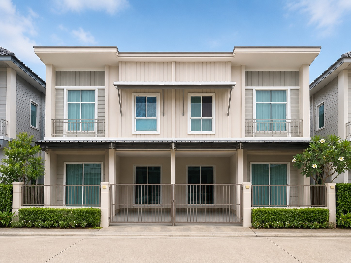 2-story townhome for sale, Pruksa Ville Village 80, Thakham-Rama 2, newly renovated, cheapest price in the project.