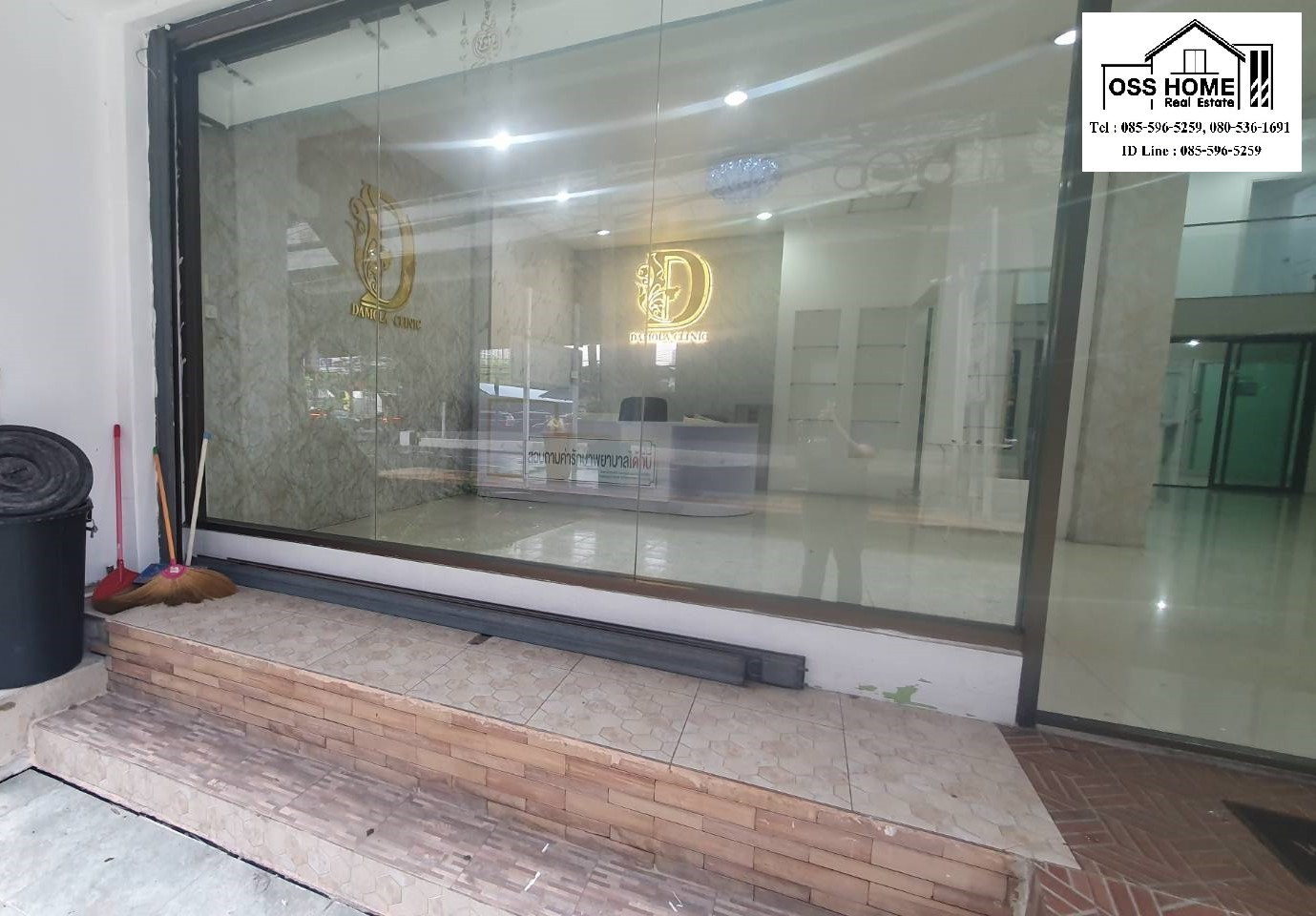 KP062 Commercial building for rent, 1.5 floors, next to the road, 2 units next to the Sri Lasalle Yellow Line, with parking to accommodate customers. medical clinic Its an empty room. Suitable for a beauty clinic. – รูปที่ 4