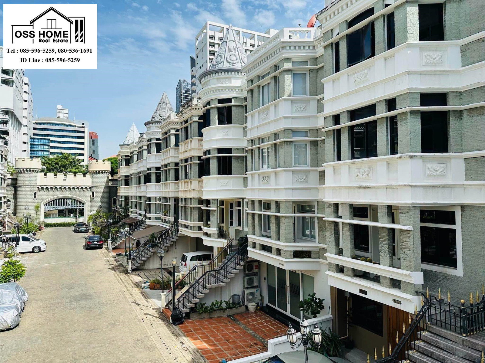 KT388 4-story townhome for rent, Chicha Castle Village, Sukhumvit Soi 31, Asoke-Phrom Phong area, behind SWU Prasarnmit University, near Emporium International School, Terminal 21 Asoke, convenient travel, suitable for family living or an office. The addr – รูปที่ 3