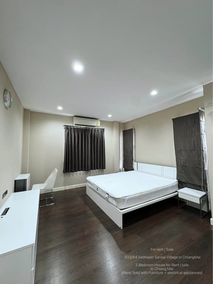 เศรษฐสิริ สันทราย (โซนรวมโชค) บ้านเดี่ยว พื้นที่กว้าง บรรยากาศร่มรื่น พร้อมเข้าอยู่ ใกล้ตลาดรวมโชค 5 นาที – รูปที่ 4