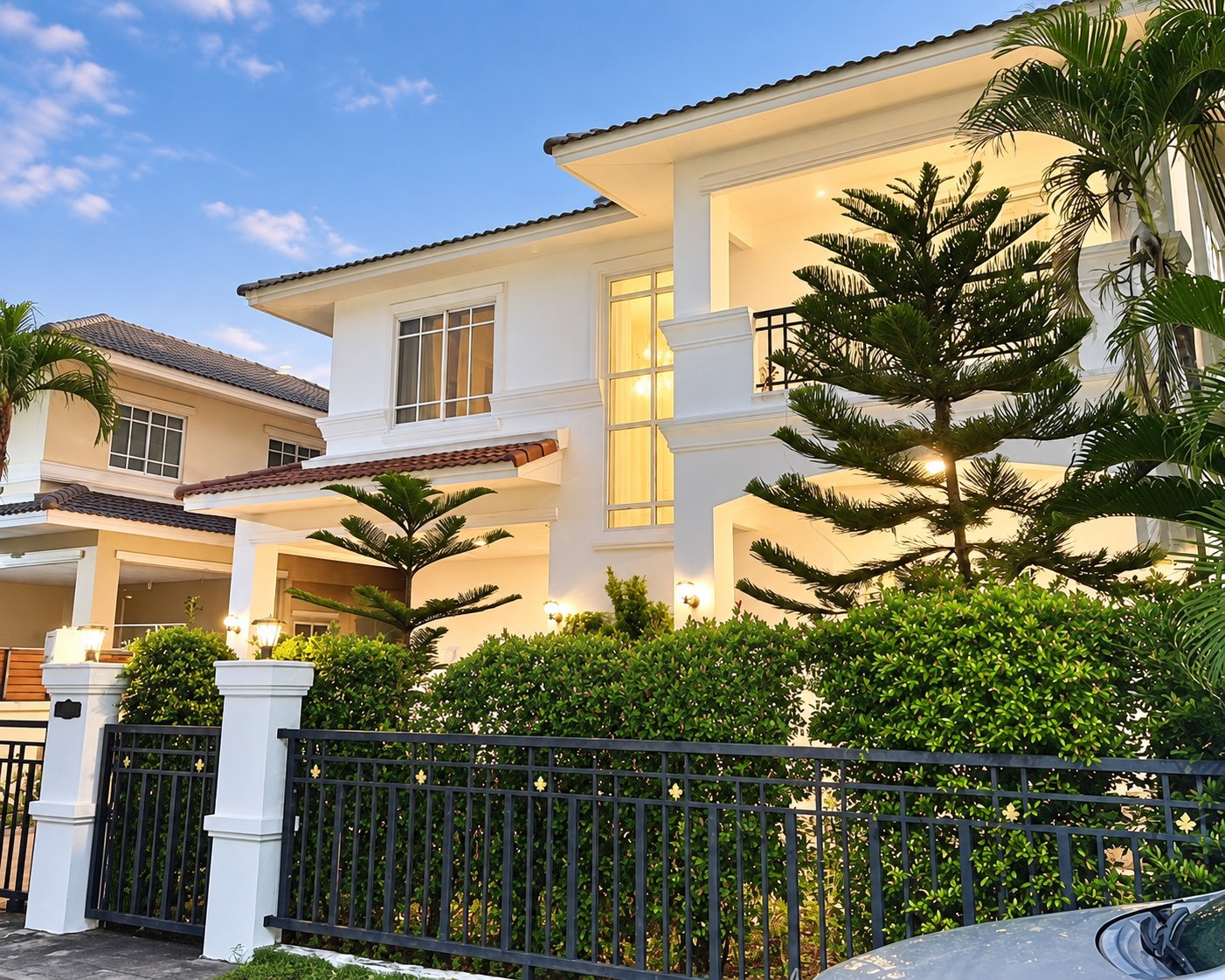 For rent, Nalinville Village 5 (Nalinville 5), beautiful house, quiet atmosphere. With an English style garden Near new Krungthep Kreetha Road ✨ For rent, Nalinville Village 5 (Nalinville 5), beautiful house, quiet atmosphere. With an English style garden Near new Krungthep Kreetha Road ✨