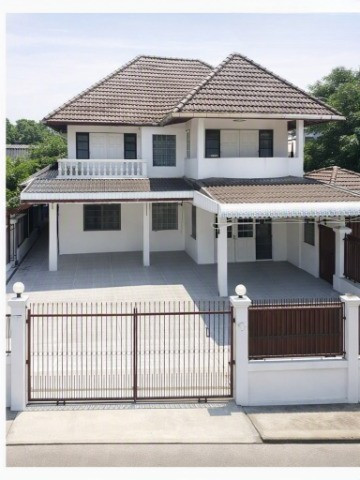 5bed 2-story detached house for rent1 km from Silpakorn University. near NakhonPathom Land Office 2b