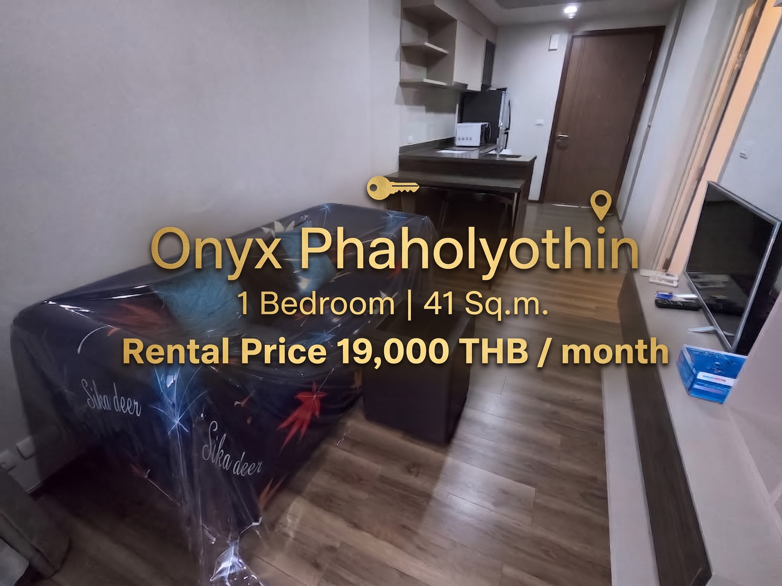 ✨ ปักหมุดทำเลทองพหลโยธิน! ปล่อยเช่าคอนโด Onyx Phaholyothin แต่งครบ พร้อมเข้าอยู่