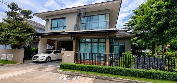 2-story detached house for sale, Burasiri, Bueng Nong Khot, Khon Kaen, beautiful house, fully decorated, ready to move in, good location.