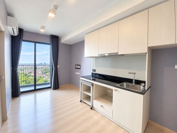 Condo for sale, Unio H Tiwanon (Unio H Tiwanon), 28.52 sq m., beautiful room, garden view, good location next to MRT Tiwanon intersection.