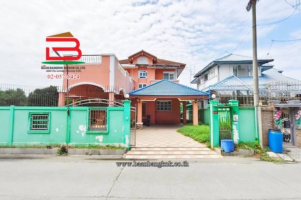 Single house, Panthongniwet Village 2 (Soi Kraphatthong), area 100 sq m., Khu Khot Subdistrict, Lam Luk Ka District, Pathum Thani Province.