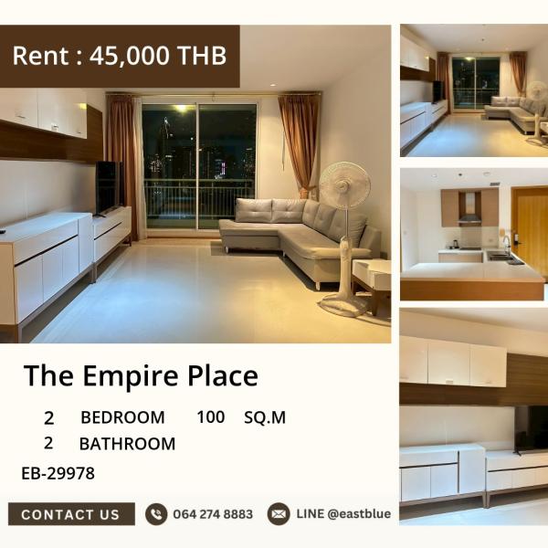 17/09/2026, 💎 Stunning 2-Bed Condo, Prime Location | 🏢 The Empire Place 0642748883