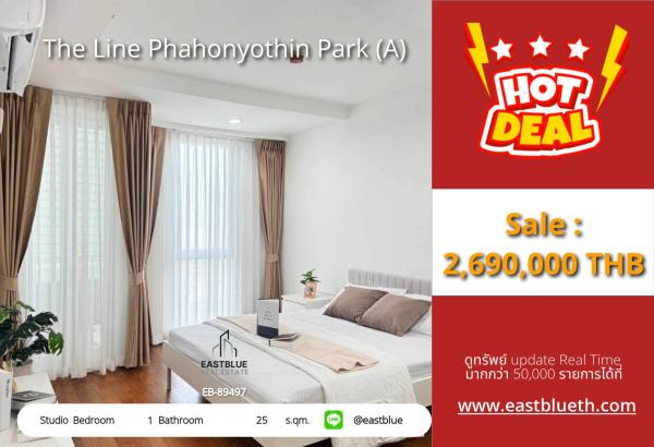 02/10/2026, For Sale Studio The Line Phahonyothin Park 2,690,000 THB 🔥 0642748883