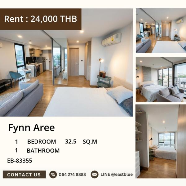 02/10/2026, Stylish Condo Living in Ari! 🏙️
Fynn Aree - 1BR, 32.5 sqm, 24,000 THB/month 0642748883