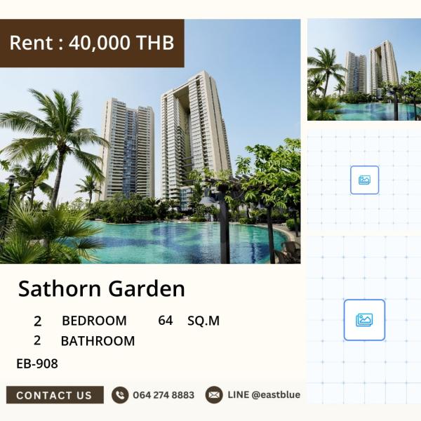 05/10/2026, 🏙️ Sathorn Garden Condo: 2 bed, 2 bath
Spacious 64 sqm unit ✨ Near BTS Lumpini 🚇
Rent just 40,000 THB/month! 🤩 0642748883