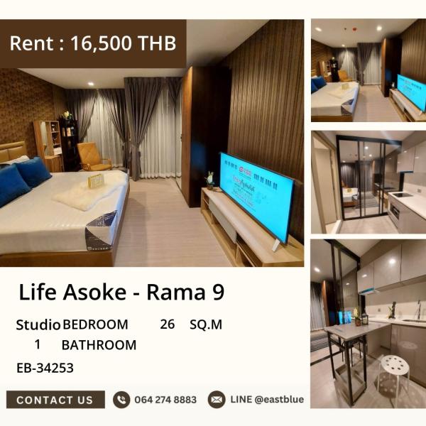 05/10/2026, ⭐ Live the Asoke Lifestyle! 💫 Stunning Studio Condo at Life Asoke - Rama 9 up for Rent! 🏙️
EB-34253 | 26 sqm | 17,000 THB/month 0642748883