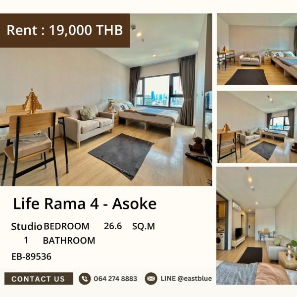 05/10/2026, 🛌 Affordable Studio at Life Rama 4 - Asoke! 💸
Only 20,000 THB/month, 26.6 sqm near BTS Queen Sirikit 🏢 0642748883