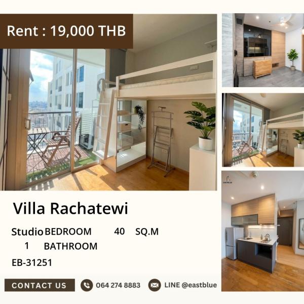 05/10/2026, 🏢 Luxury Studio at Villa Rachatewi - Just 19,000 THB/month! 💸 0642748883