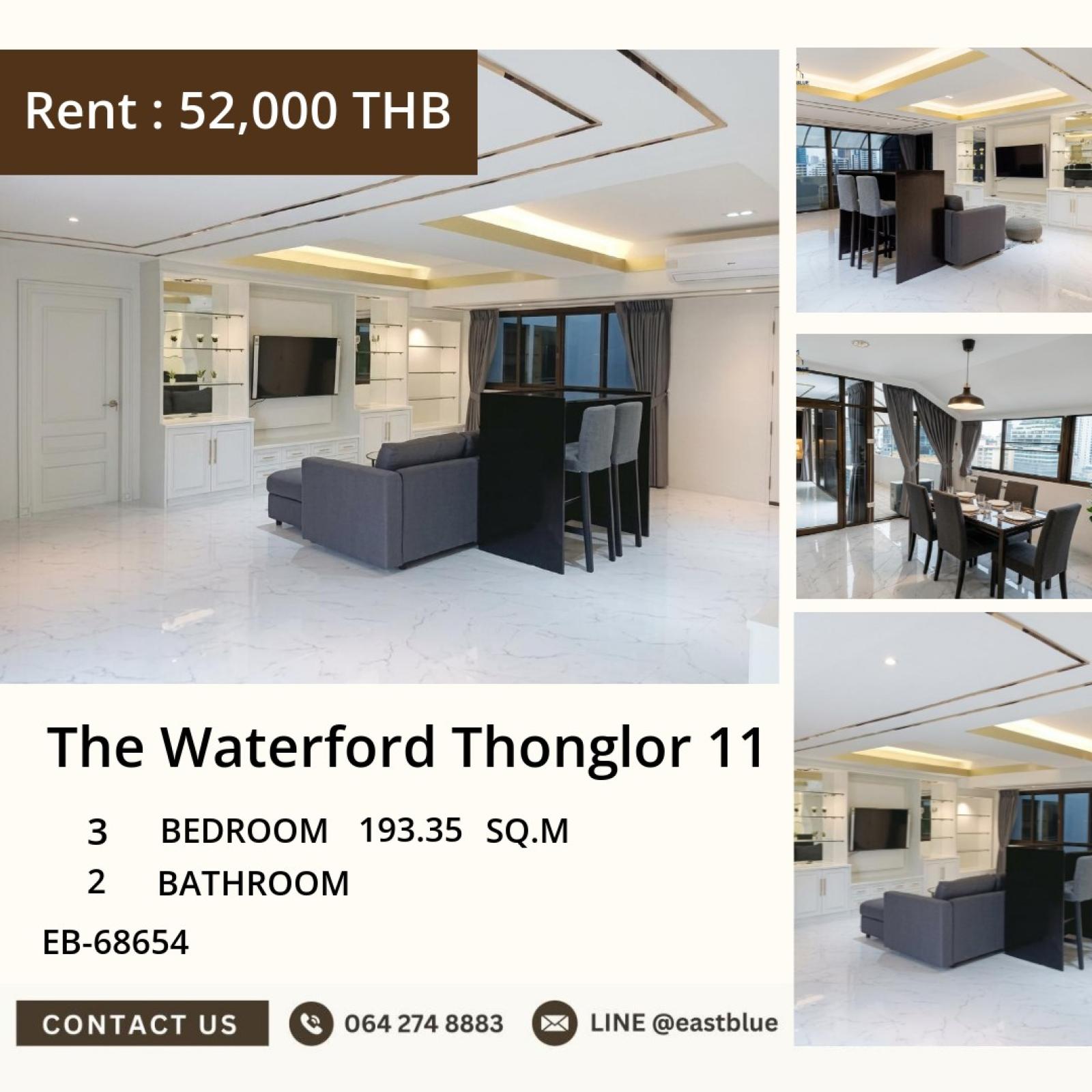 10/09/2026, 🌊 Luxe 3-Bed Condo with Panoramic River Views - 193 sqm, 52,000 THB/mo. 0642748883