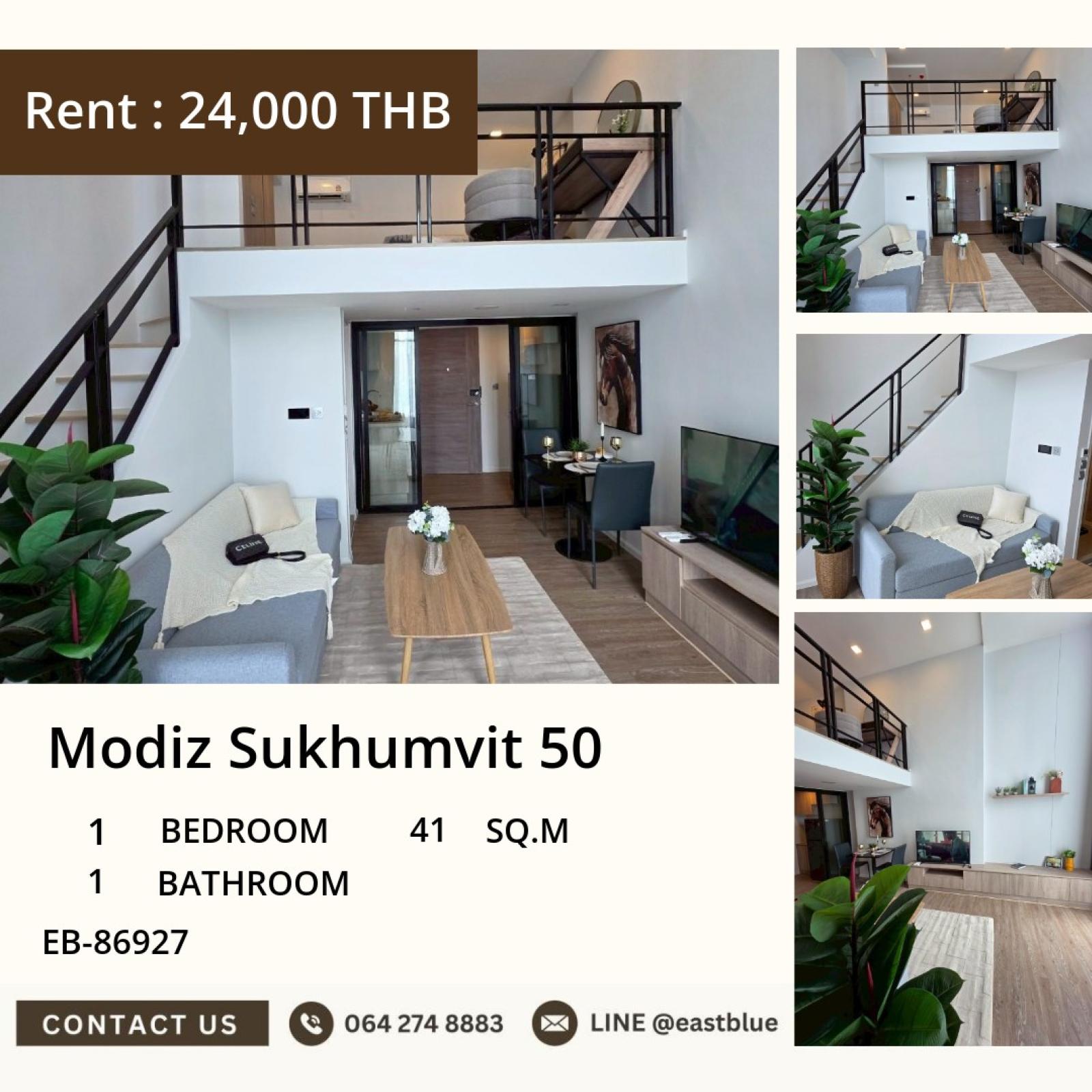 02/10/2026, ให้เช่า 1 ห้องนอน 41 ตร.ม. Modiz Sukhumvit 50 ใกล้ BTS อ่อนนุช ✨ 0642748883 02/10/2026, ให้เช่า 1 ห้องนอน 41 ตร.ม. Modiz Sukhumvit 50 ใกล้ BTS อ่อนนุช ✨ 0642748883