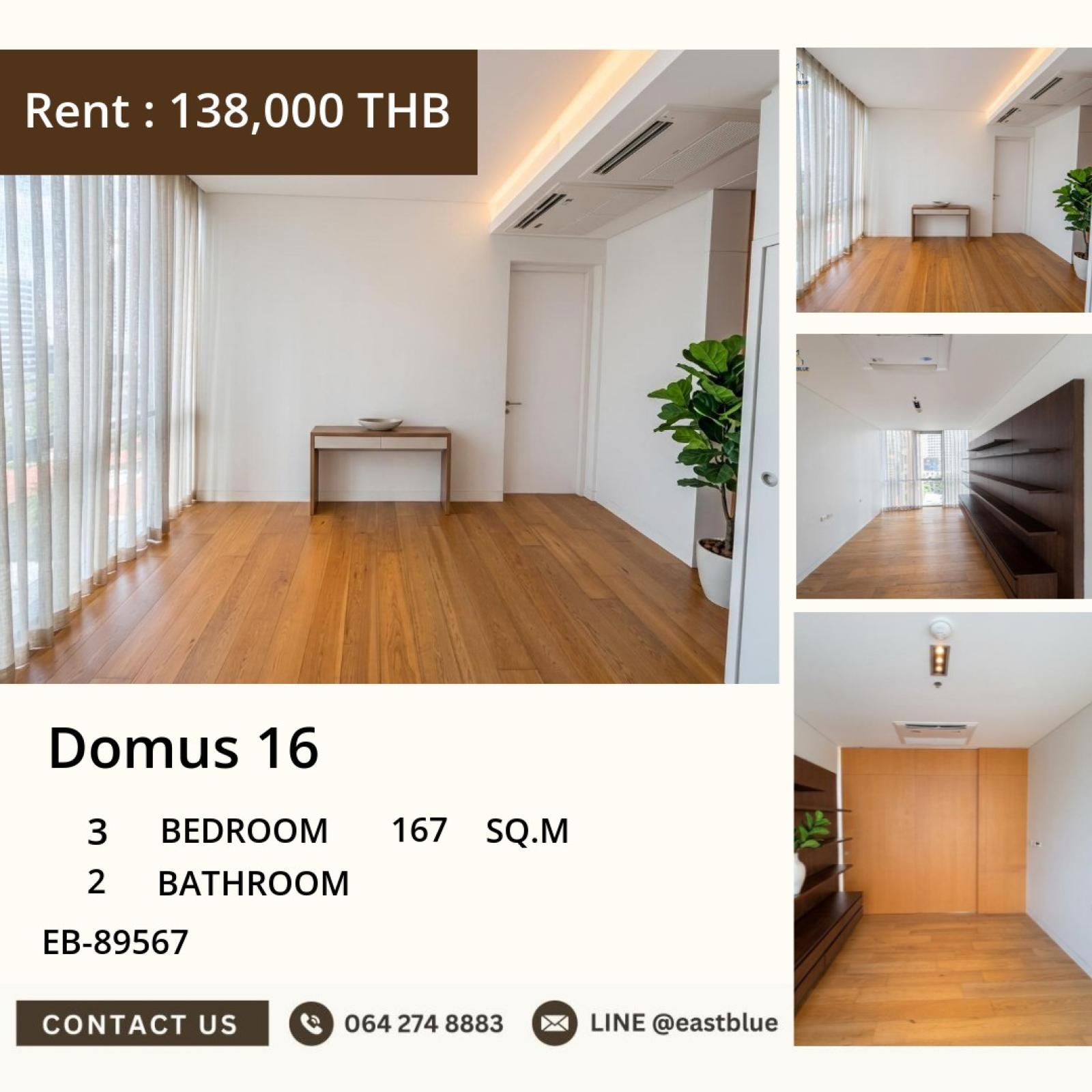 05/10/2026, 🏢 Spacious 3-Bed, 2-Bath Condo in Domus 16 - Rent Now at 138,000 THB/Month! 0642748883 05/10/2026, 🏢 Spacious 3-Bed, 2-Bath Condo in Domus 16 - Rent Now at 138,000 THB/Month! 0642748883