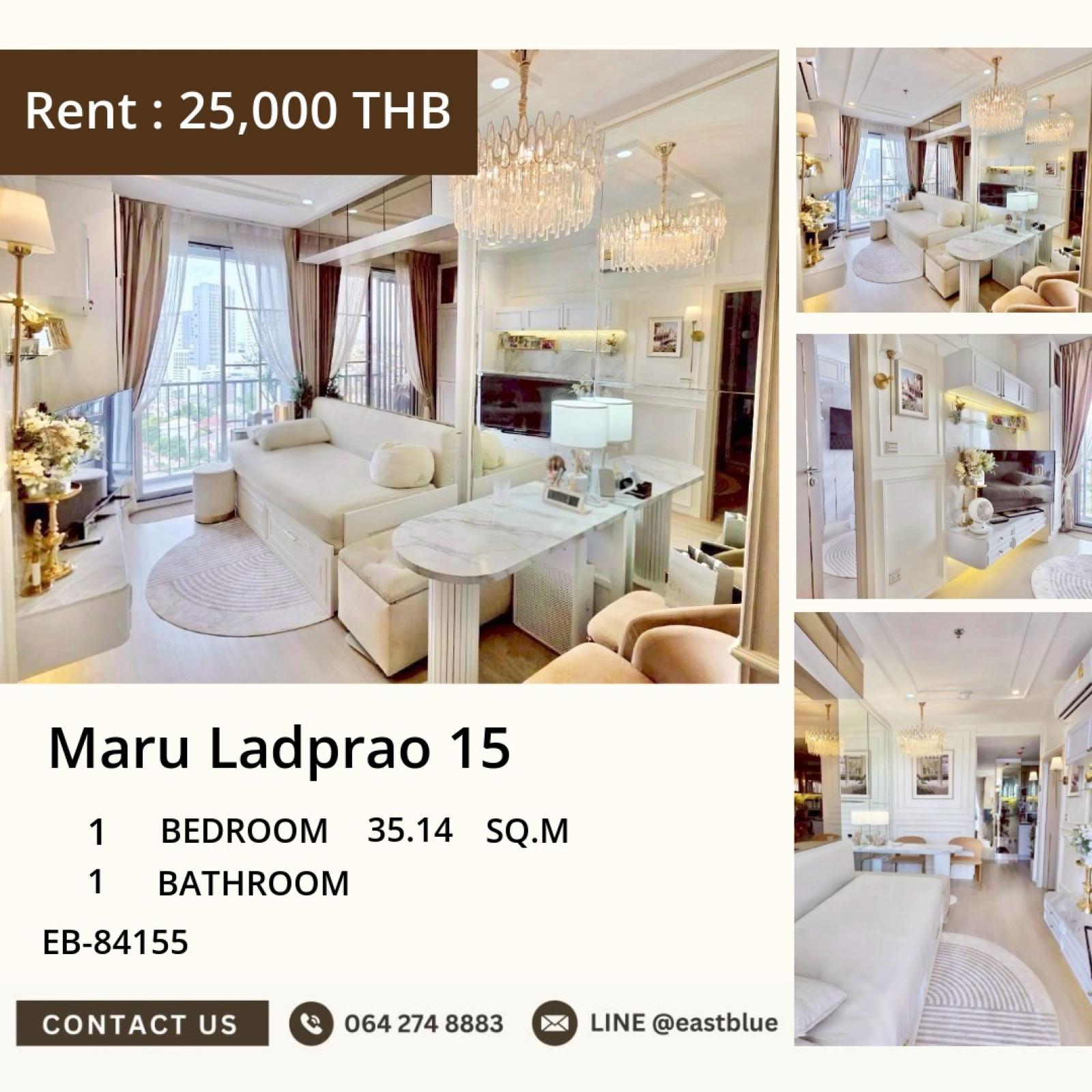 05/10/2026, 🏙️ Luxury Condo for Rent! 🏢
Maru Ladprao 15 | 1 Bed | 35.14 Sqm | ฿25,000/mo
Amazing location near BTS Lat Phrao! 🚇 Don't miss this gem! 💎 0642748883 05/10/2026, 🏙️ Luxury Condo for Rent! 🏢
Maru Ladprao 15 | 1 Bed | 35.14 Sqm | ฿25,000/mo
Amazing location near BTS Lat Phrao! 🚇 Don't miss this gem! 💎 0642748883