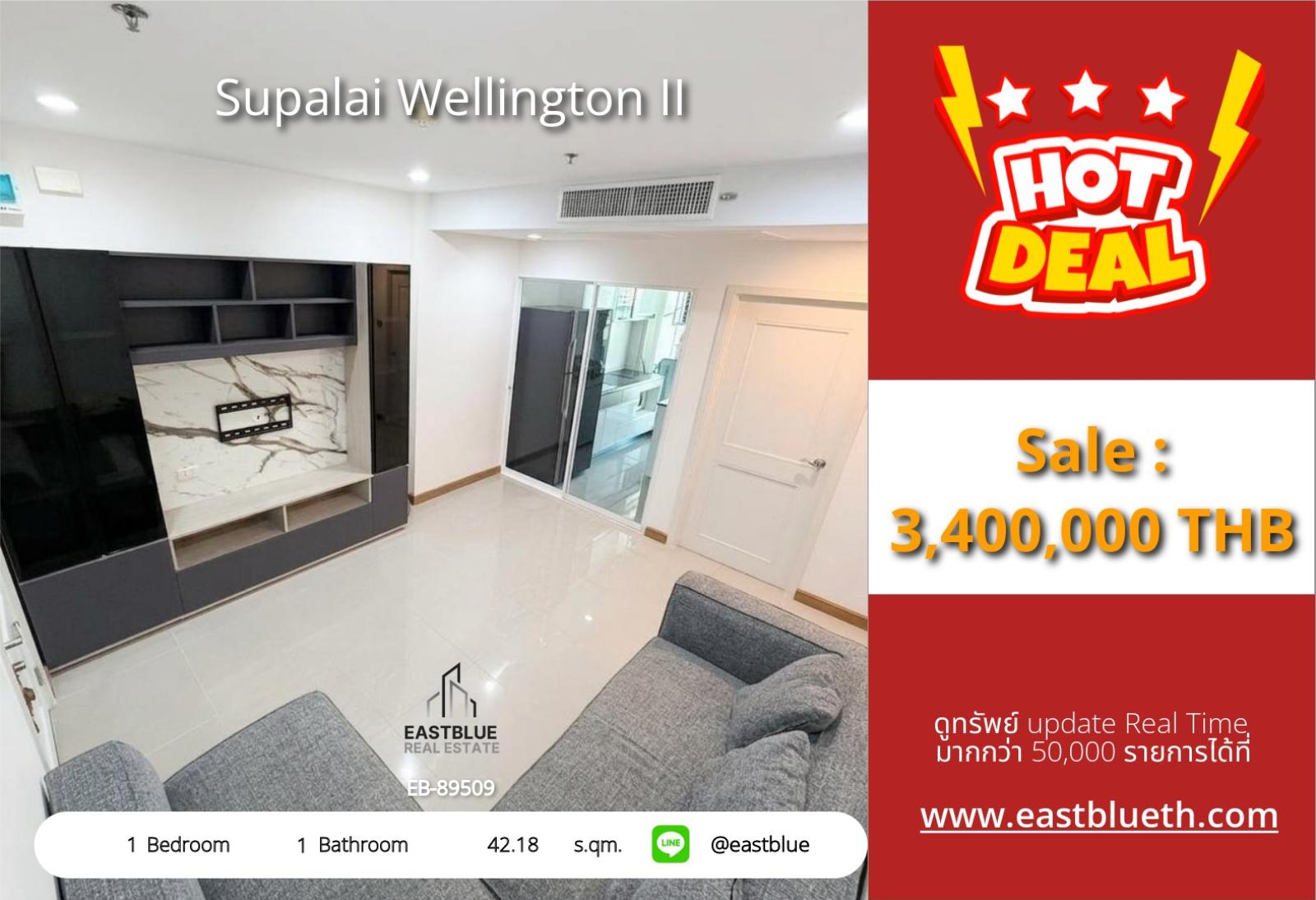 05/10/2026, 🏢 Stunning 1-Bed Condo at Supalai Wellington II - 42sqm, 3.4M THB 0642748883 05/10/2026, 🏢 Stunning 1-Bed Condo at Supalai Wellington II - 42sqm, 3.4M THB 0642748883
