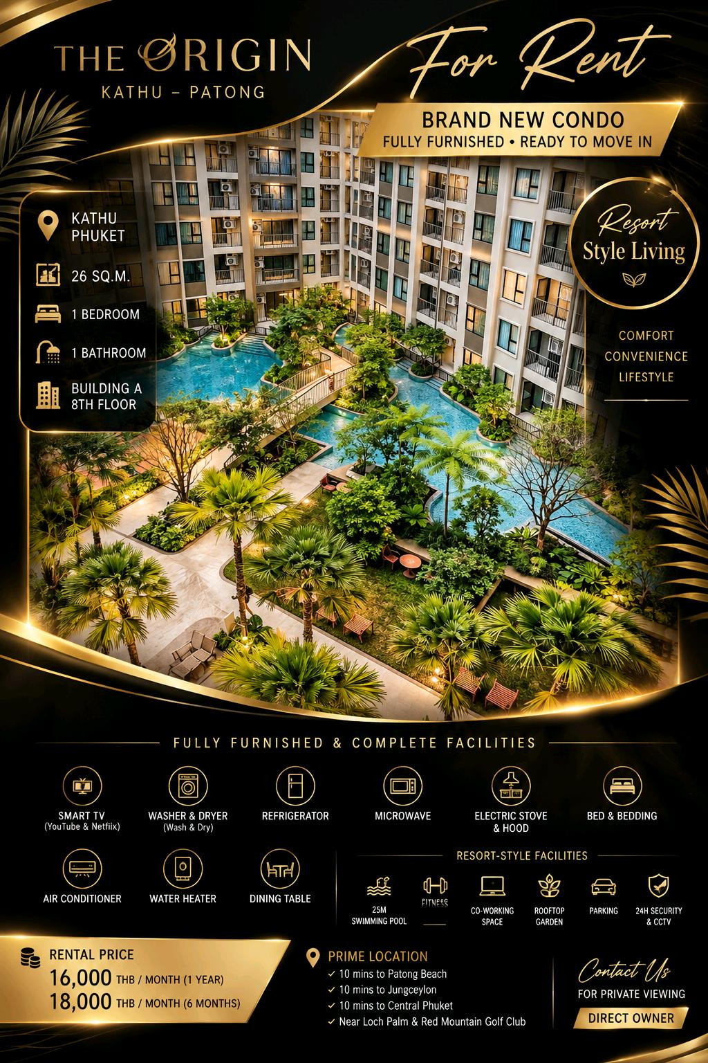 THE ORIGIN KATHU – PATONG Brand New • Fully Furnished • Resort-Style Living THE ORIGIN KATHU – PATONG Brand New • Fully Furnished • Resort-Style Living